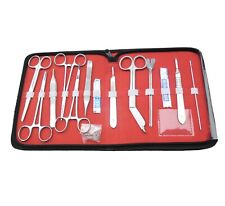 18 Pcs Minor Surgery Set Surgical Instruments Kit Stainless Steel Ds-1179