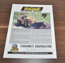 Terramite T9 Backhoe Tractor Loader Excavator Specification Brochure Prospekt