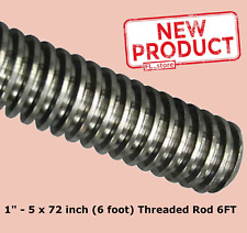 1-5 X 72 Inch Acme Threaded Rod Low Carbon Steel 6 Feet Long Fully Threaded New