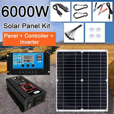 6000w Solar Panel Kit Complete Solar Power Generator 100a 220v Home Grid System