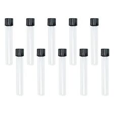16x100mm Glass Test Tubes With Black Screw Cap 10ml Boro Glass Test Tubes For...