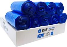 Reli. Supervalue 13 Gallon Recycling Bags 500 Count Bulk Blue Trash Bags Tall