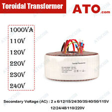 Toroidal Mains Transformer Dual Primary 1000va 24-0-24v30-0-30v Twin Secondary