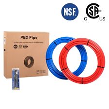 Efield Pex Pipetubing 12 2 Rollsx100ft 200ft Red Blue For Potable Water