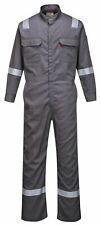 Portwest Fr94 Bizflame Fire Flame Resistant Lightweight Coverall Reflective Tape