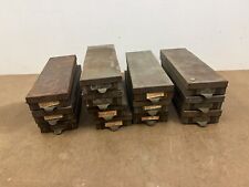 Vintage Metal Drawers W Cover Lid Set Industrial File Cabinet Steel Parts Bin 13