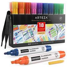Arteza Glassboard Markers Classic Neon Colors - Set Of 18