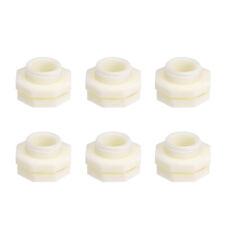 Abs Bulkhead Tank Fitting Adapter For Water Tanks Ponds G34 Female 6pcs
