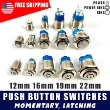 Metal Push Button Switch 12161922mm Momentary Latching High Head Car Boat Led