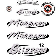 Morbark Blizzard 12 Decals Stickers Kit Aftermarket Repro Kit Uv Laminated