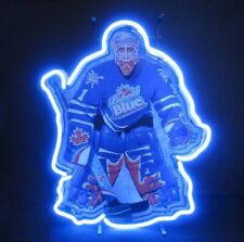 New Labatt Blue Hockey Goalie Neon Light Lamp Sign 14x14 Beer Gift Bar Decor