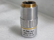 Used Mitutoyo M Plan Apo 10 X 0.28  0  F200 Microscope Objective Lens