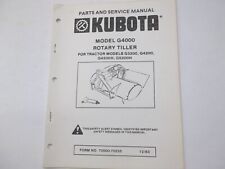 1983 Service Manual For Kubota G4000 Rotary Tiller For G3200 G4200 G4200h G5200h