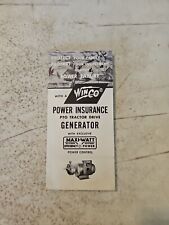 Vintage Winco Pto Tractor Drive Generator Brochure