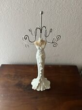 White Bridal Wedding Dress Mannequin Bust Display Jewelry Holder 15 Tall 