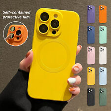 Mag Safe Silicone Case For Iphone 14 13 Pro Max 12 11 Shockproof Magnetic Cover