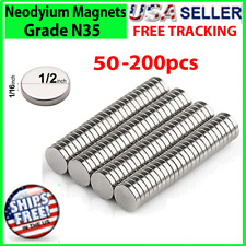 Neodymium Magnets N35 Disc Round Super Strong Rare Earth 12mm X 2mm Refrigerator
