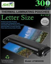 Apache Laminating Pouches 3 Mil For 8.5 X 11 Inch Paper 300 Count