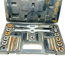 24 Pcs Vintage Tap And Die Tool Mixed Set And Fine Threads Tools With Case