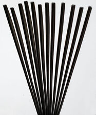 10 Pcs 18 Diameter X 12 Long Solid Black Acrylic Plexiglass Plastic Rod 3mm
