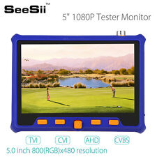 5 1080p Cctv Camera Tester Monitor Ptz Test Tvi Cvi Ahd Cvbs Vga Video
