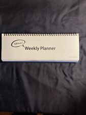 Write-in Weekly Planner Stand Up On Desk Ivory And Blue