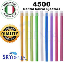 4500 Saliva Ejectors Dental Suction Ejector Optional Color Made In Italy 45 Bags