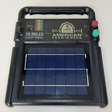 American Farm Works 10 Miles Solar Electric Fence Controller Battery Powered