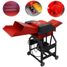 220v 3hp 4-blade Hay Cutter Pulverizer With Air Switch 400-800kgh Grass Crusher