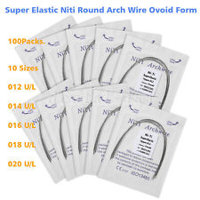 Dental Ortho Super Elastic Niti Arch Wire Round Ovoid Form For Bracket Braces Ce
