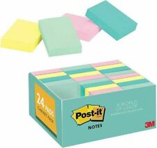 Post-it Notes Marseille Collection 1 38 In X 1 78 In 100 Sheetspad 24 Pads