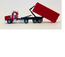 Peterbilt 367 Roll-off Dump W Red Dump Box Promotex 187 Ho Scale 6605