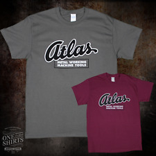Atlas Metal Working Machine Tool Lathe T Shirt Rare Logo On Gildan