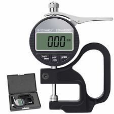 Bnise Digital Thickness Gauge 0.5 Inch12.7mm 0.00050.01mm Thickness Meter Me