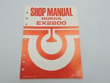 1985 Honda Generator Shop Manual Ex2200 B8426