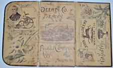 Rare Antique John Deere And Company 1886 Farmers Pocket Companion Moline Il