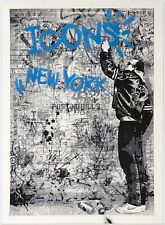 Mr. Brainwash The Wall Blue 2009 Signed Screen Print Edition Of 75 Haring