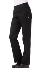 Nwt Chef Works Womens Lightweight Slim Chef Pants Size Small Black