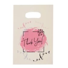 100 Pcs Small Thank You Merchandise Bags Plastic Goodie Bags Party Favor