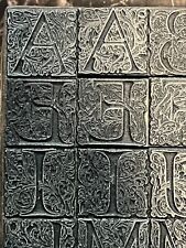 48 Point Decorative Initials Letterpress Type For Printing