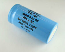 1x 2000uf 200v Large Can Electrolytic Aluminum Capacitor 2000mfd 200vdc Dc