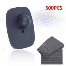 500pcs Checkpoint Eas Retail Security Hard Tags W Pins For Rf Anti-theft Alarm