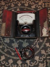Triplett Model 630a Volt Meter With Case And Leads.