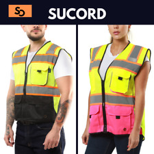 High Visibility Reflective Safety Vest For Construction Running Cycling And M