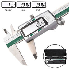 150mm Lcd Digital Electronic Vernier Caliper Gauge Stainless Steel Micrometer Us