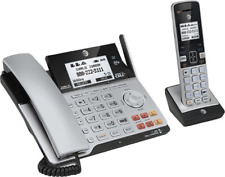 Att 2 Line Business Phone Dect 6.0 Connect To Cell Cordless Phone System