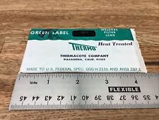Vtg Green Label Thermo Welders Welding Filter Lens Plate - Tiih- Usa Made