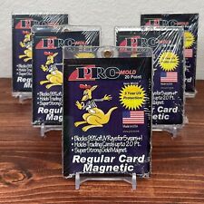 5 X Pro-mold 20pt One Touch Magnetic Trading Card Holder Mag Case