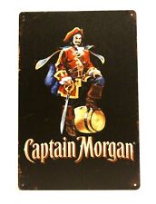 Captain Morgan Spiced Rum Tin Poster Sign Rustic Style Bar Restaurant Xz