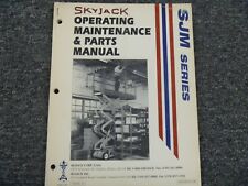 Skyjack Sjm3015 Scissor Lift Parts Catalog Owner Operator Service Repair Manual